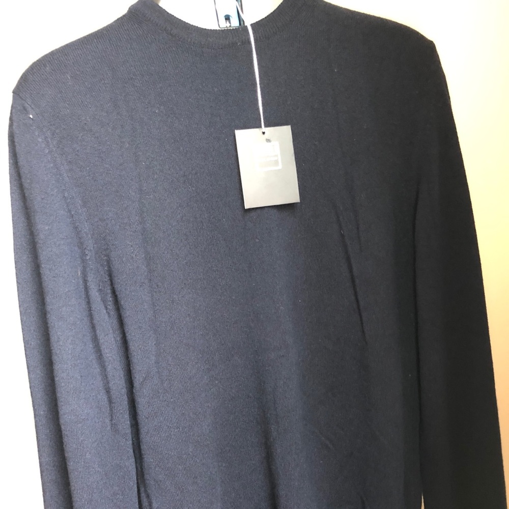 Navy Blue Fedeli Cashmere sweater made in Italy